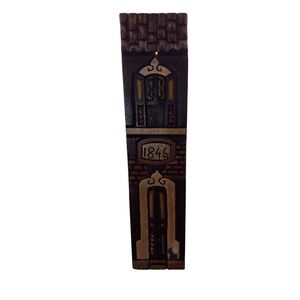 Carved wood wall hanging, 1846, Brazil Art,1970s